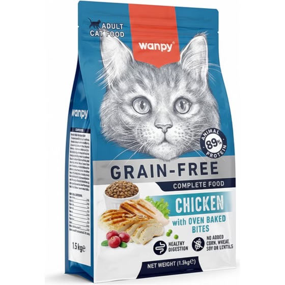 غذا خشک ونپی گربه عقیم شده طعم مرغ وزن ١/۵ کیلوگرم